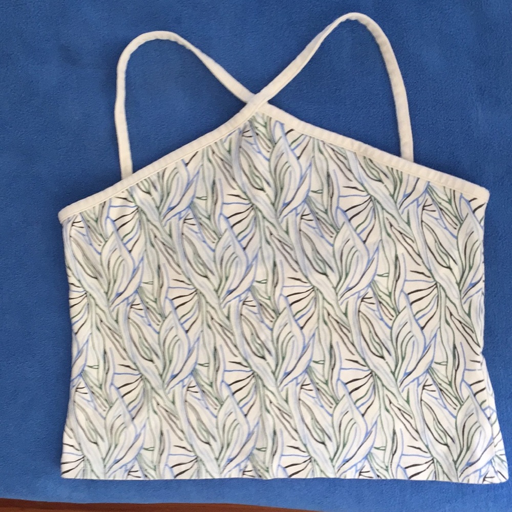 Of The Earth thick organic cotton X tank top sz L